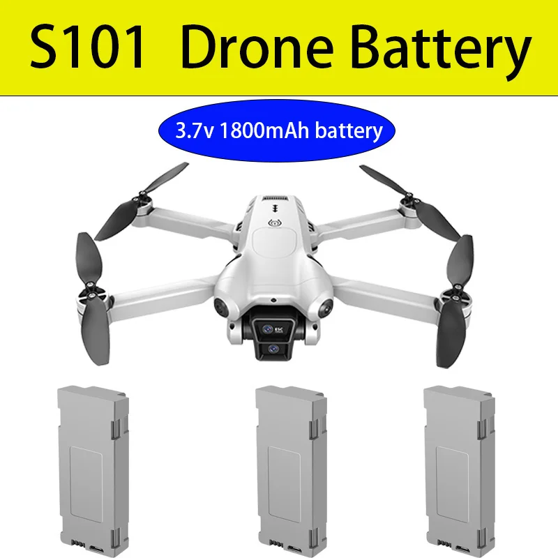

S101 аккумулятор для дрона, оригинальный 3,7 В, 1800 мАч, Lipo аккумулятор для S101Max Drone, радиоуправляемый квадрокоптер, аксессуары для вертолета, детали для дрона