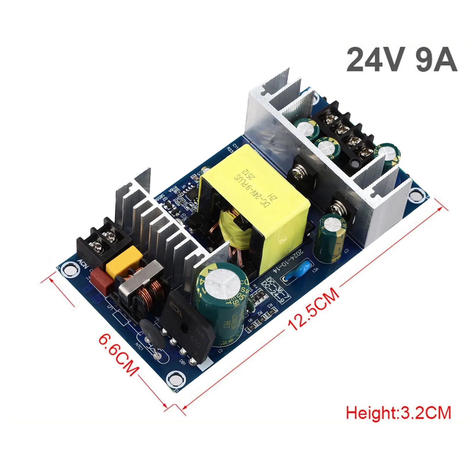 220V Power Supply 24V Switching Power Supply Powering Devices Compact Design Electronics Component Load Stability