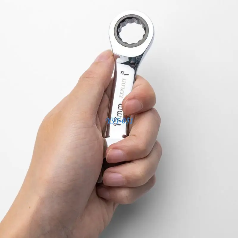 

E15A Adjustable Head Ratchet Wrench Double Purpose Tool Labor Saving for Auto Repair
