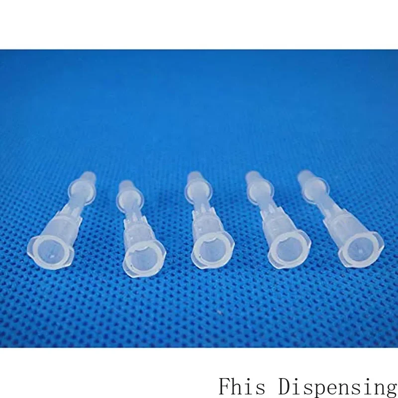 Plastic Tips Cap Syringe Dispensing Tip Cones Protective Sleeve Jacket Pack of 50