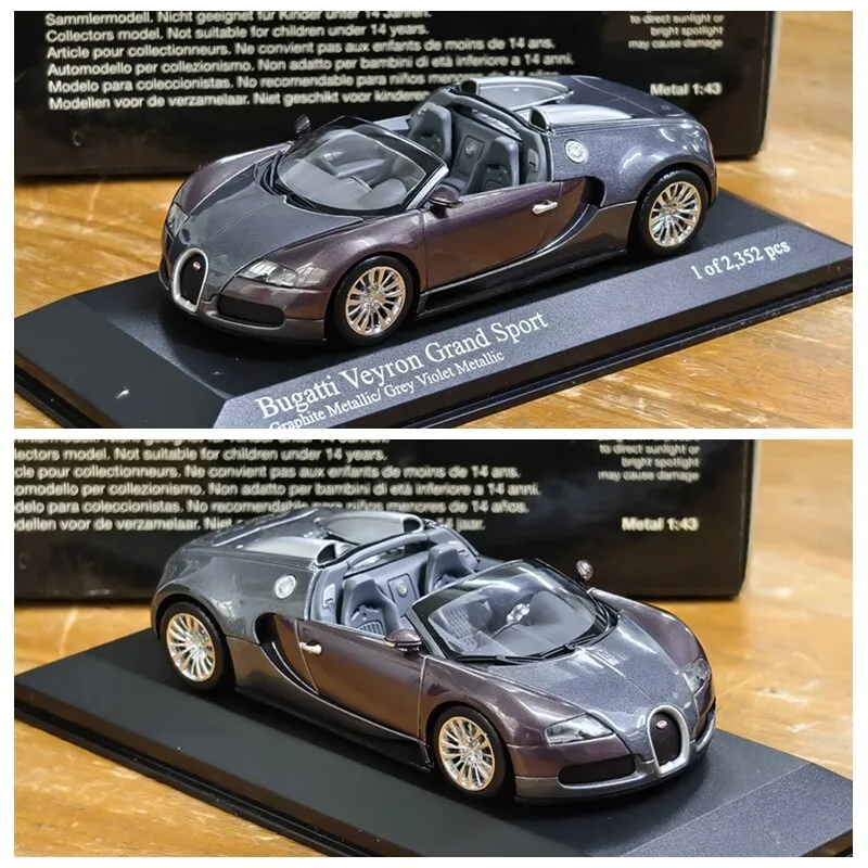 Box Cracking Diecast Mini Cut 1:43 Scale Bugatti VEYRON GRAND SPORT KH Alloy Car Model