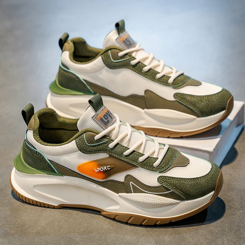 

Sports Running Shoes, Casual, Fashionable and Versatile, Thick-Soled Dad Shoes, Mesh Breathable Men's Shoes, Sports Shoes