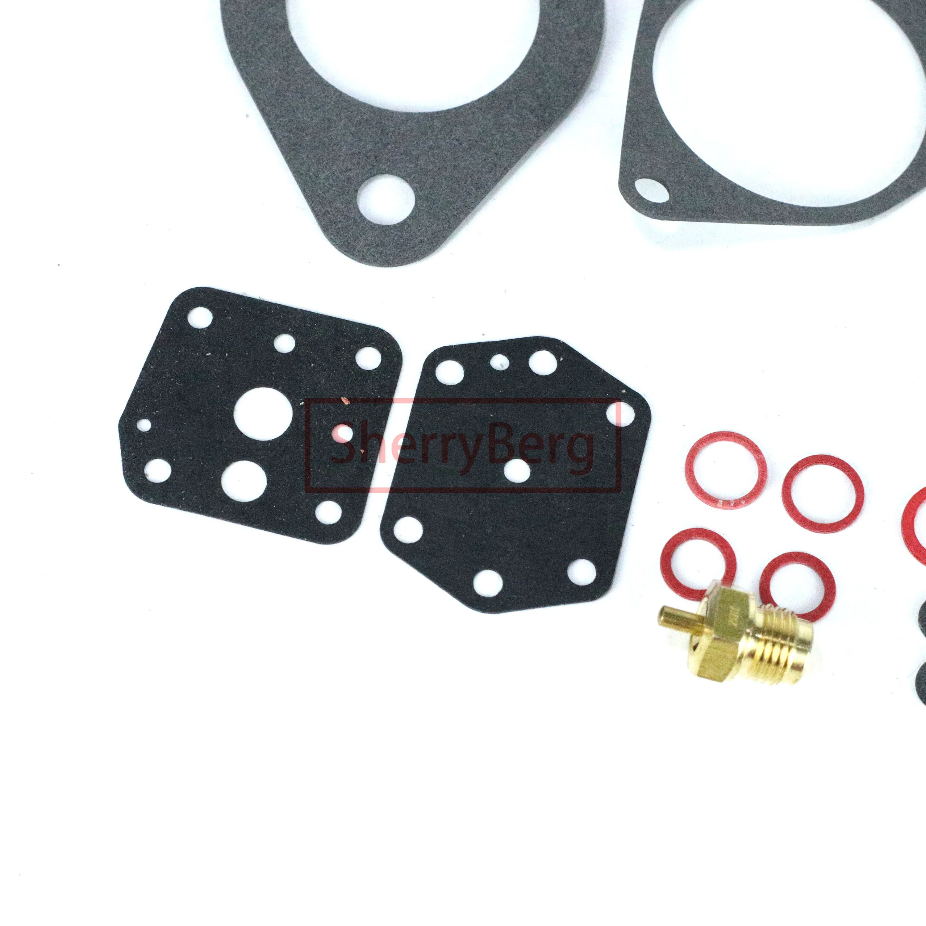 SherryBerg Carburetor Carb Repair Kit Gasket Set Rebuild for PORSCHE 356/912 40 PII-4 40PII Weber SOLEX CARBURETTOR Carburador