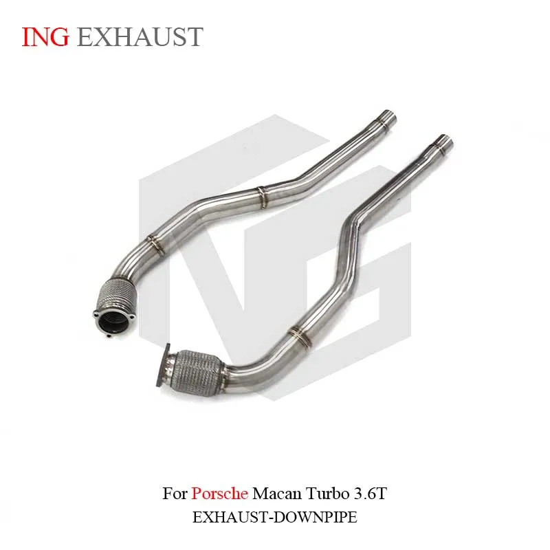 ING Exhaust System Stainless Steel Performance resonant tube for Porsche macan turbo 3.6T