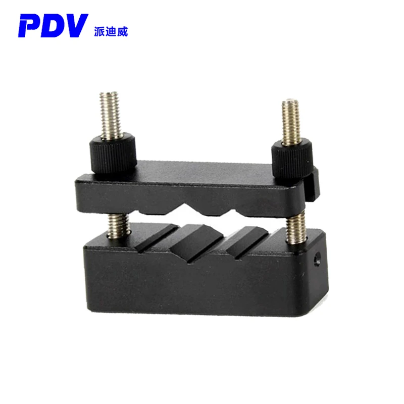 V-type optical fiber clamp, multi-slot fixture, laboratory optical fiber fixator PGG101-104