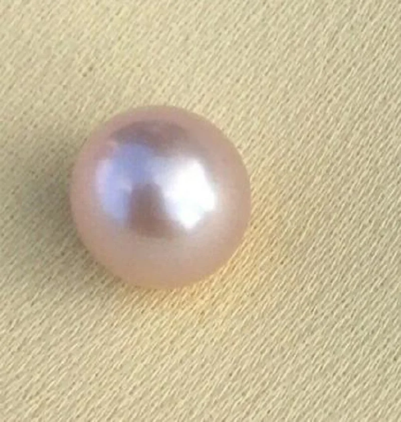 One Piece 7-8mm South Sea Lavender Loose Pearl Half Drilled Using in Many Ways