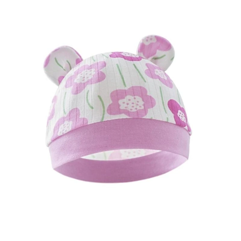 

23GD Newborn Beanie Hat Baby Indian Hat Turban Hat Comfortable Infant Cap Windproof Headwear for Babies 0-6M Unisex Headpiece