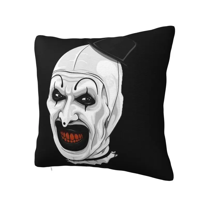 Custom Soft T-Terrifiers Horror Movie Throw Pillow Case Decoration Square Cushion Cover Pillowcover for Living Room