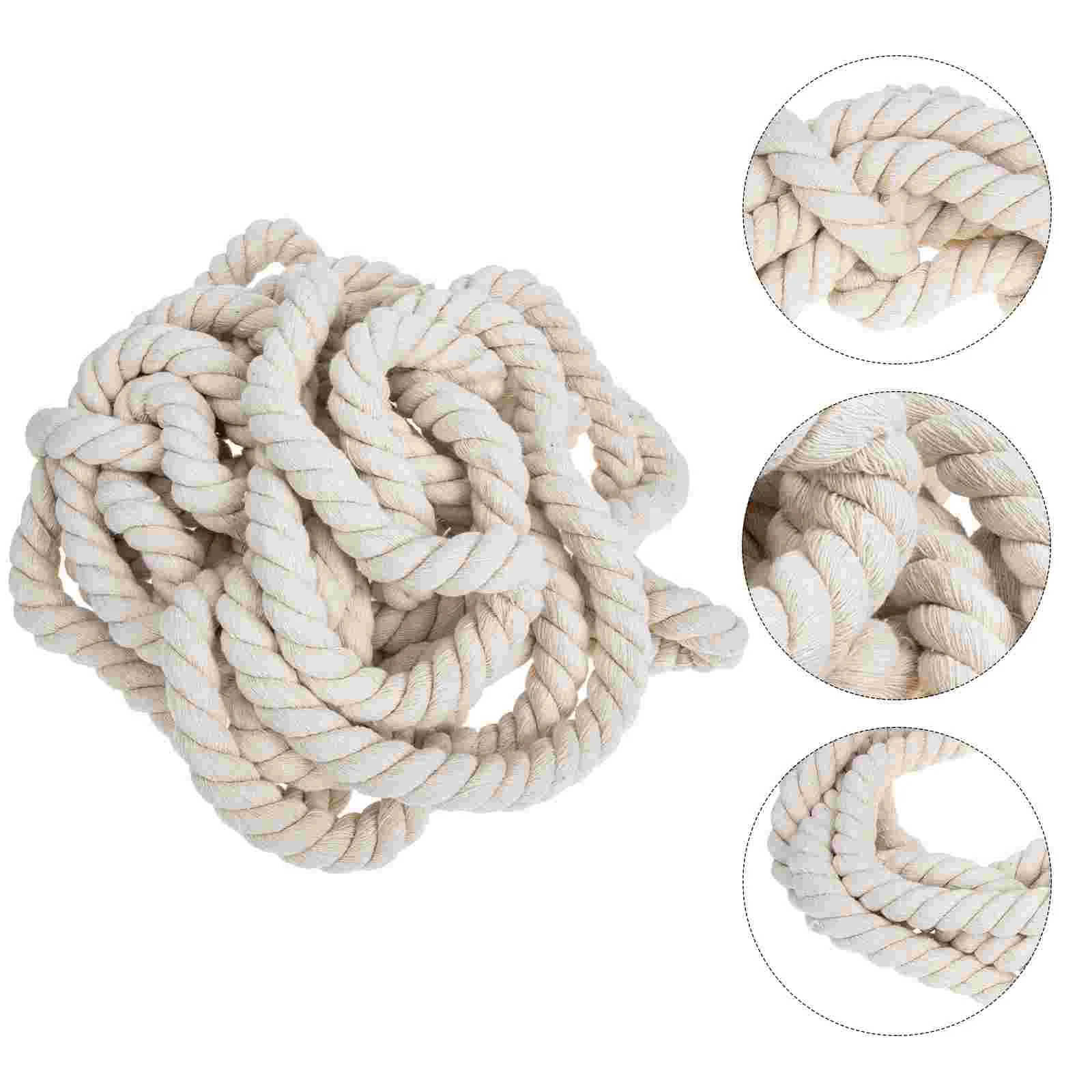 10# Tug of War Rope for Kids Outdoor Party Games Cotton Twisted Rope Fun Teamwork Activity Lawn Carnival Family