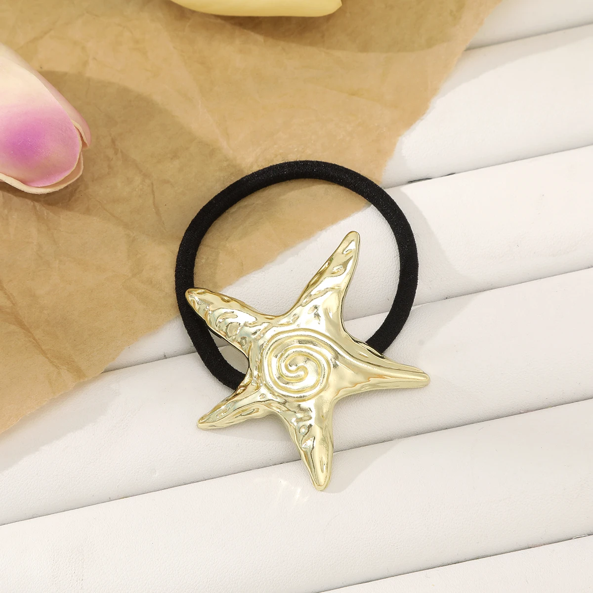 رباط شعر نجمي من AWAYTR للنساء ، حبل رأس مرن ، أربطة رأس ، ربطة شعر ، ذيل حصان مرتفع ، أربطة مطاطية ، أغطية رأس ، أغطية رأس