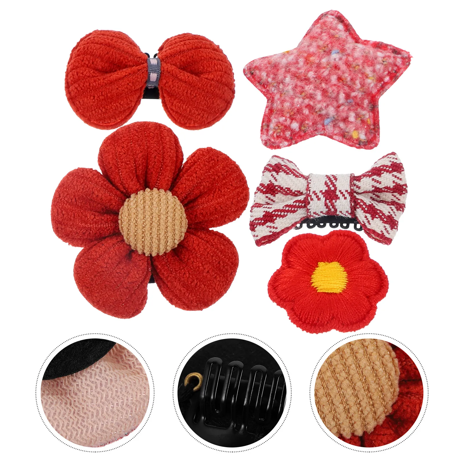 

1 set 1 Set Clips For Cute Accessories Bows Hair Clip Bangs Clips Premium Material Comfortable