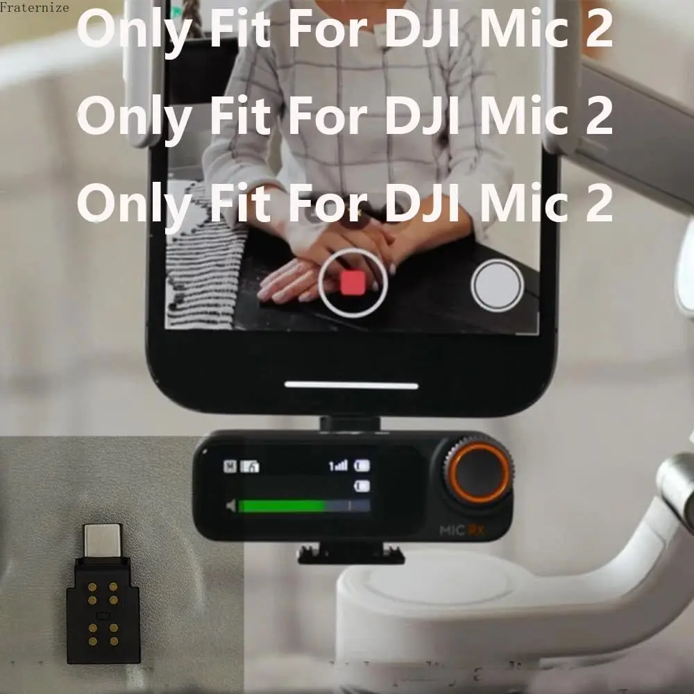 Adapter USB-C do DJI Mic 2, telefon komórkowy, smartfon USB-C/PC/Mac, akcesoria do iPhone 15/16, seria Android Type-C — zdjęcie produktu 6