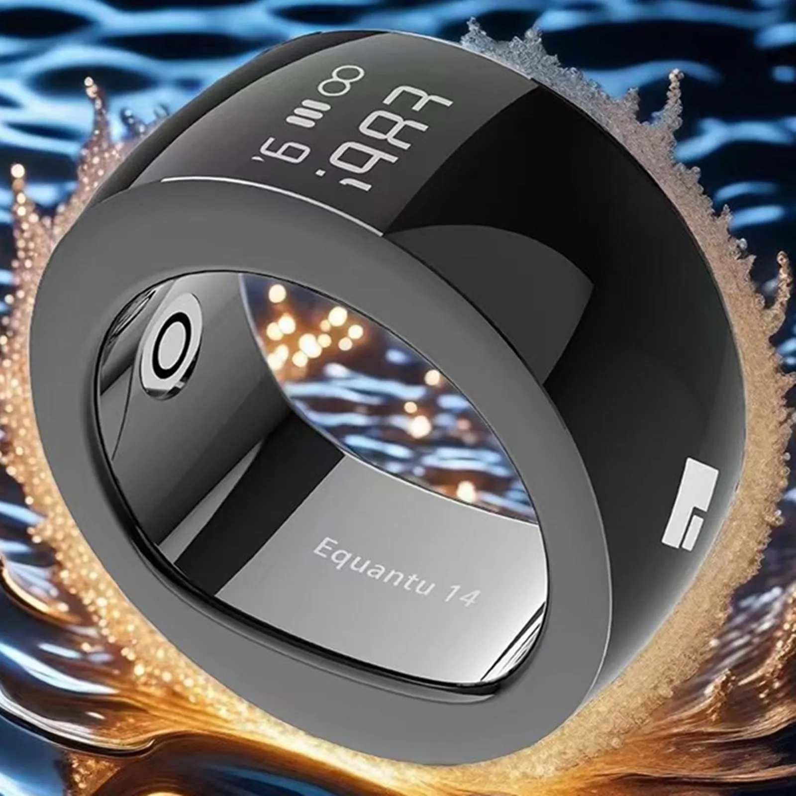 Imagem -05 - Impermeável Smart Ring Prayer com Bluetooth Lembrete Eletrônico de Tempo Pulseira com Phone App Buddha Sutra Counter Display Screen Charge