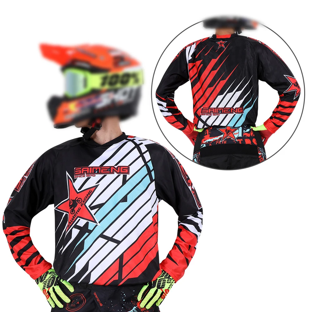 Motocross Jersey racing Mens Women's Off-road MX DH BMX ATV MTB Enduro MOTO Motorcycle Dirt Bike XXXXL Long sleeved T-shirt