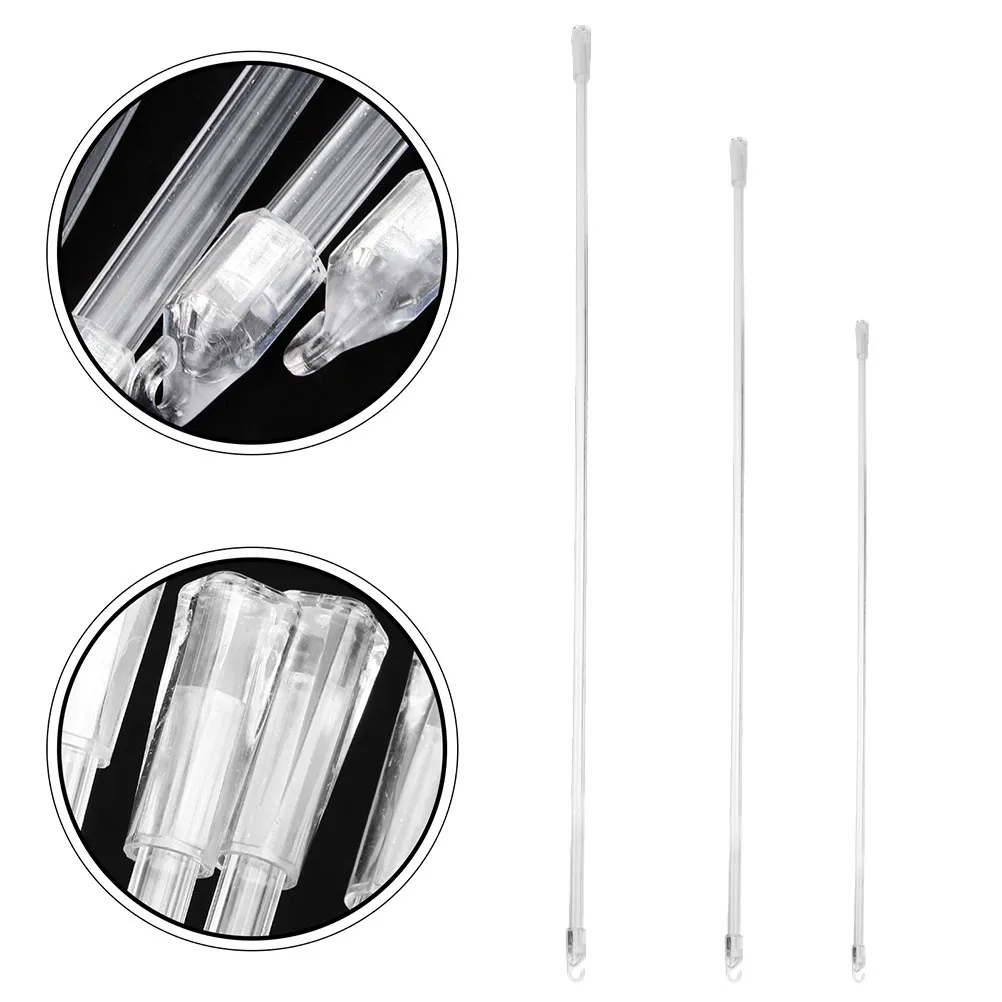 

3Pcs Safe Acrylic Blind Wand Replacement Kit Wear-Resistant Tilt Rod for Vertical Blinds Curtain Pull Wand Drapery Rods Window