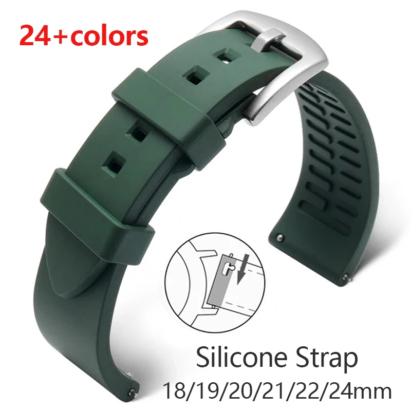 watch strap for Huawei smartwatch silicone bracelet for Rolex Water Ghost unisex Waterproof Sports wristband straps accessories