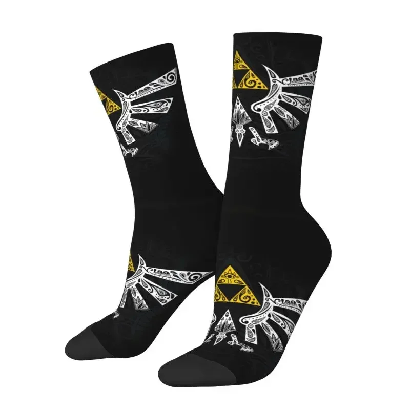 Legend Of Zeldas Mens Crew Socks Unisex Cute 3D Printing Dress Socks