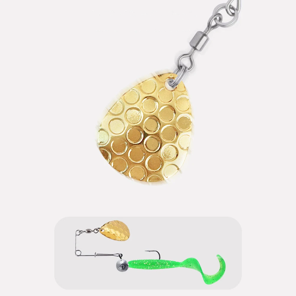 20 pièces bricolage Spinners paillettes bruit métal goutte d'eau paillettes cuillère de pêche Spinner lames pour bricolage leurres de pêche accessoires