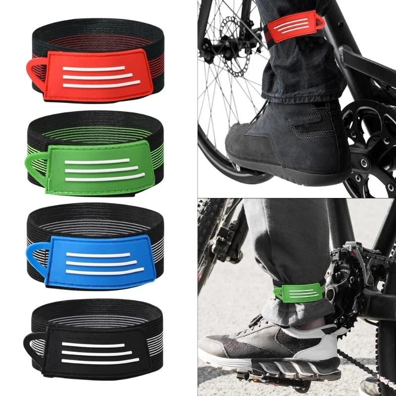 

8Pcs Elastic Cycling Leg Bands Bike Pants Strap Riding Equipment Ankle Strap Replacement Cycling Bike Safety Leg Straps