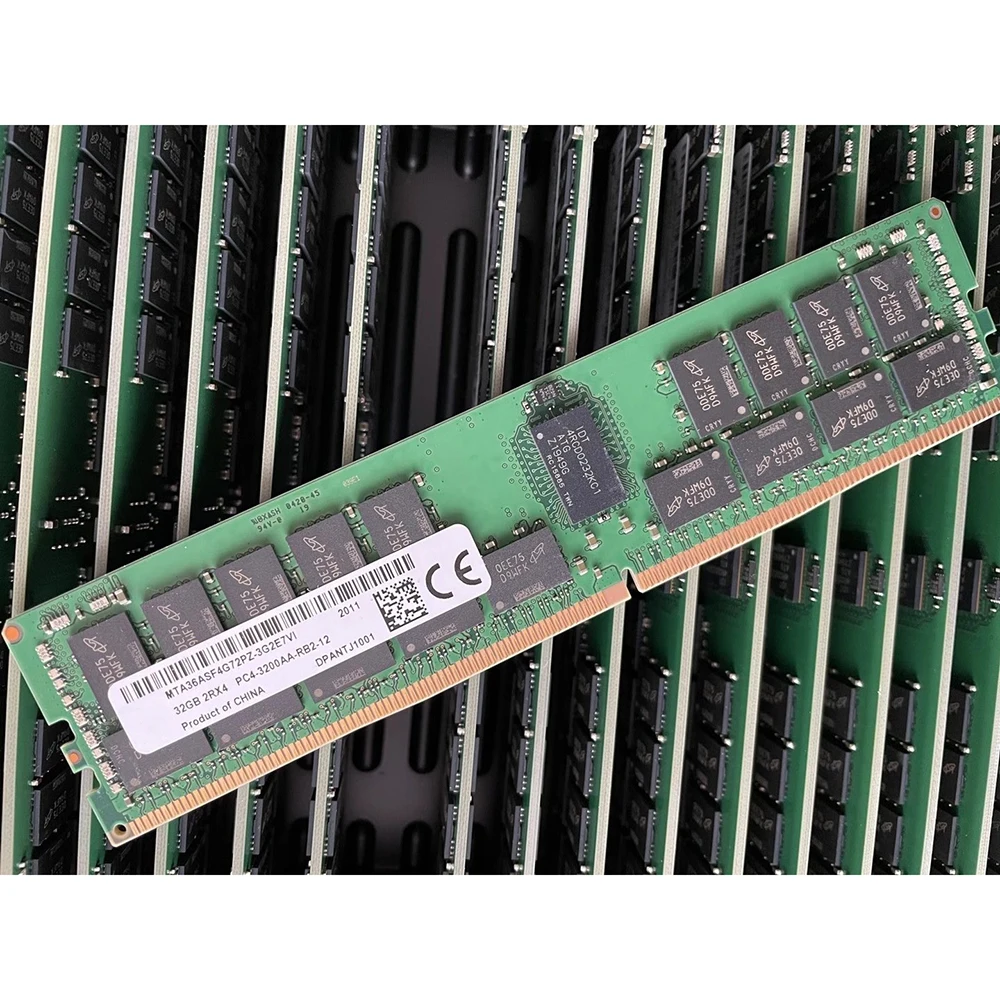 1 peça ram 32gb 2rx4 ddr4 3200 PC4-3200AA-R para memória de servidor mt MTA36ASF4G72PZ-3G2E7