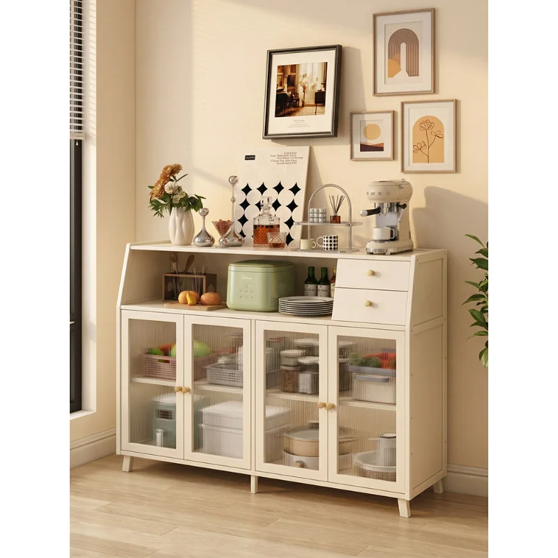 Sideboard wall-mounted integrated storage cabinet, cream-style kitchen cabinet, side, storage cabinet, living