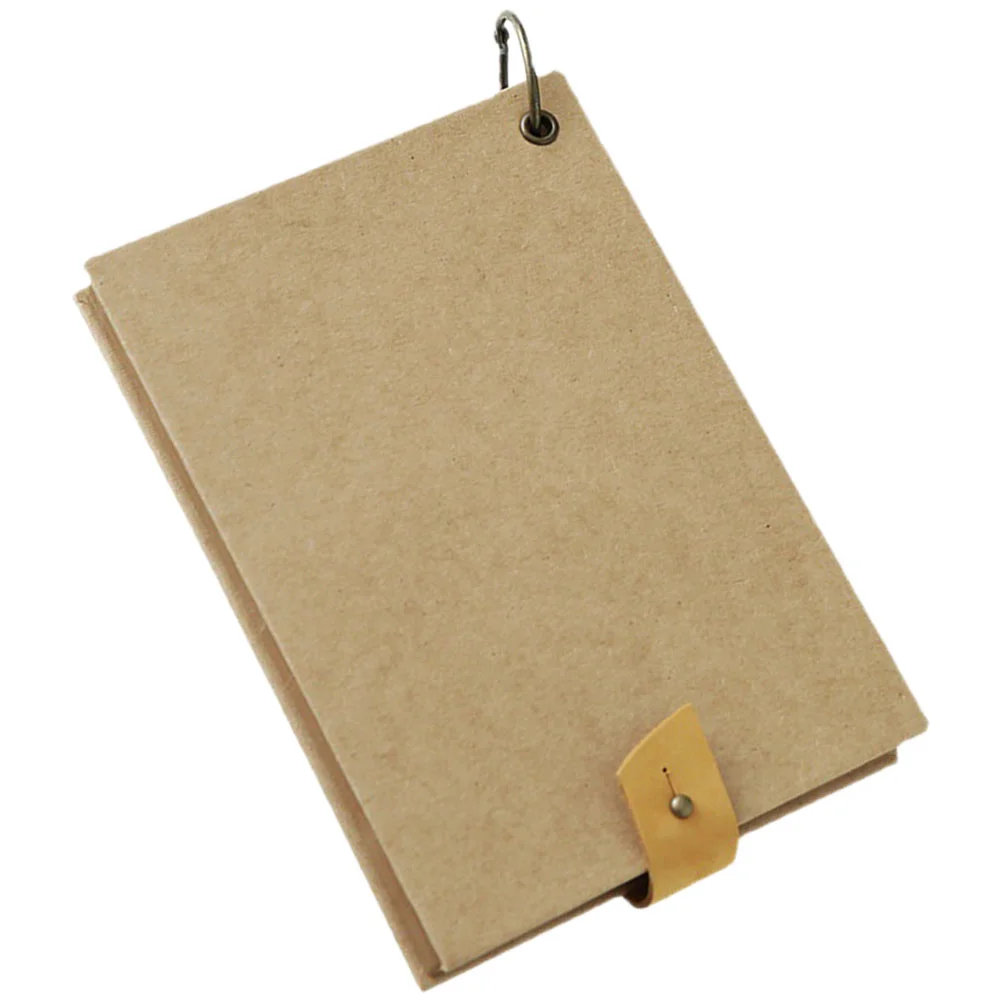 s High Durability Vintage Paper Notebook Blank Scrapbook Writing Book Schedule Notepad Grid Composition Planner Home