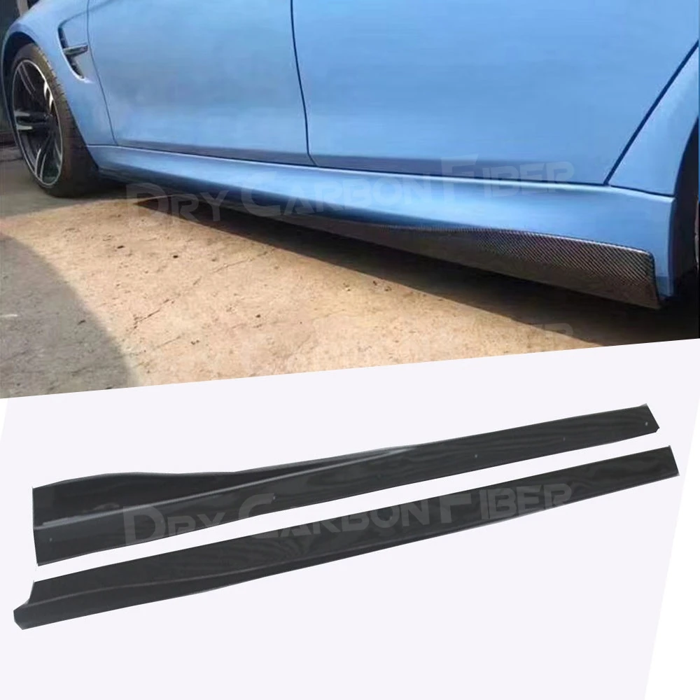 

JIACHE For BMW 3 Series F80 M3 4 Series F82 F83 M4 2012-2018 Carbon Fiber Side Skirts Bumper Lip Trim Cover