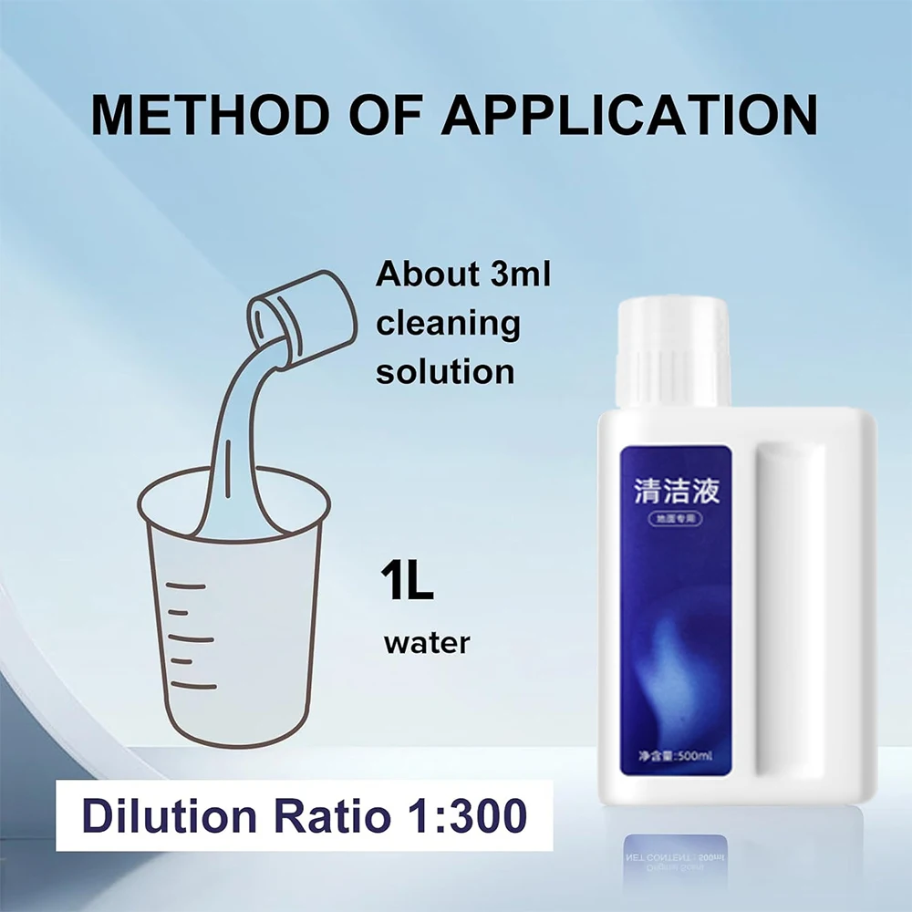 500ml Cleaning Fluid For Dreame X40 Ultra\X30 Ultra\H11/H11 Max/H12/H13/H12 Pro / M12 /W10 Vacuum Cleaning Solution Replacement