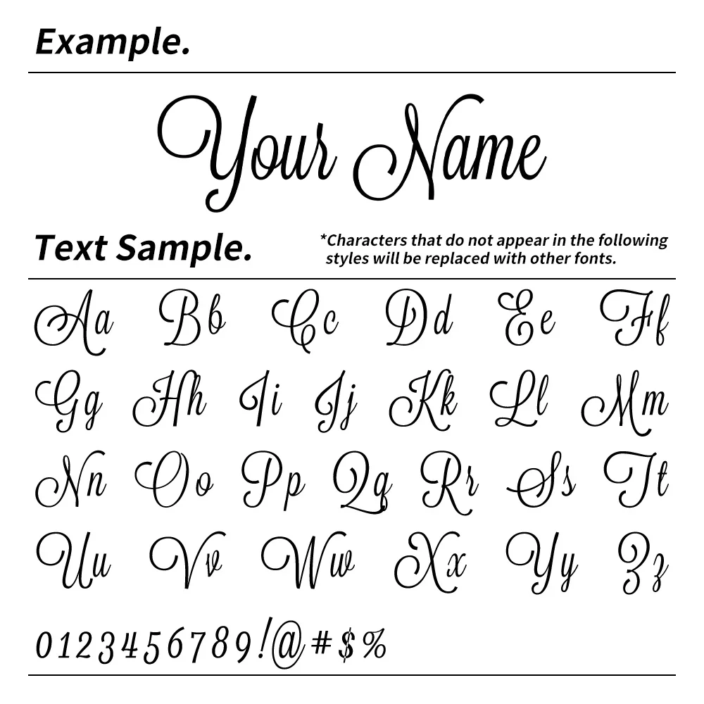 1PC Custom Name Stickers Handwritten Font DIY MTB Bike Top Tube Motorcycle Fuel Tank Helmet Personalized Durable Vinyl Decals