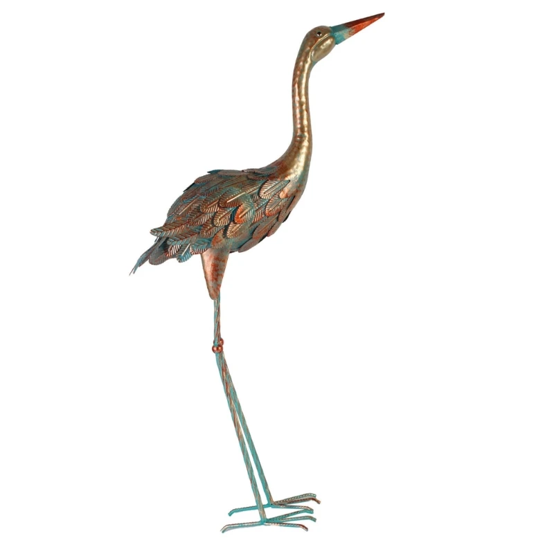 

Antique Styles Handcrafted Iron Bird Statue Garden Ornaments For Festivals Parties Hallways Decoration Easy Installation