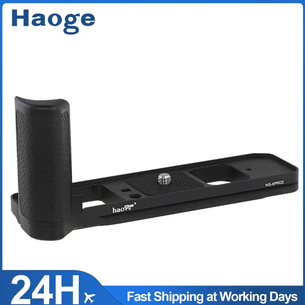Haoge HG-XPRO2 QR שחרור מהיר צלחת מצלמה סוגר בעל יד גריפ עבור Fujifilm X-Pro2 Fuji XPro2 fit Arca שוויצרי