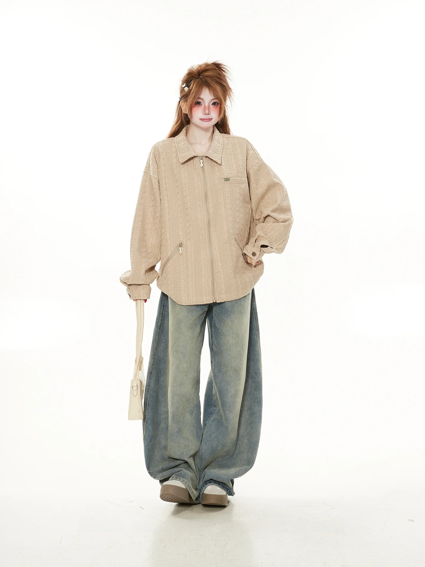 

Женская куртка Ele Ethnic Sle с тяжелой вышивкой, отложным воротником, свободного кроя, для весны и осени, с высоким дизайнерским качеством, модная верхняя одежда