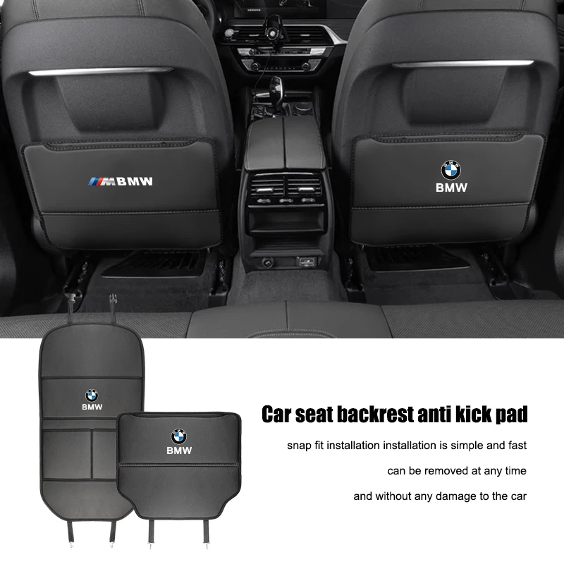 Car Seat Backrest Anti Kick Pad Protective Mat For BMW G30 G32 G01 G02 G05 G06 G07 G26 G23 G22 F40 F20 G08 G16 G15 G14 G12 G11