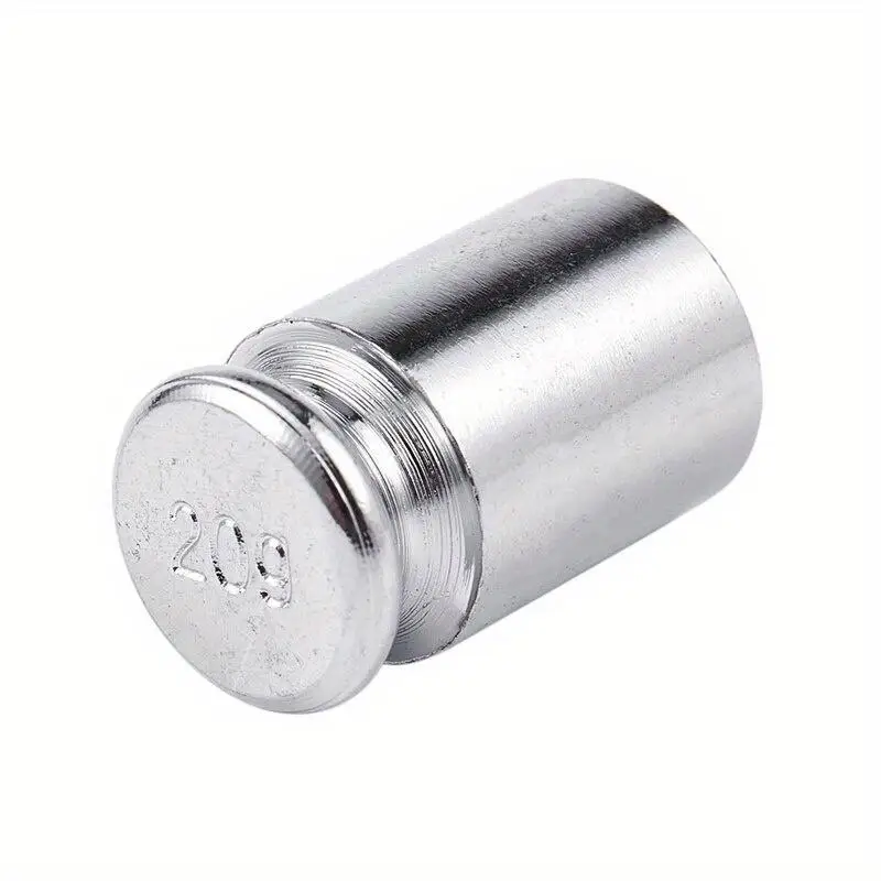 5Pcs Set Weight 1g 2g 5g 10g 20g Chrome Plating Calibration Gram Scale Weight Set for Digital Scale Balance Silvery White