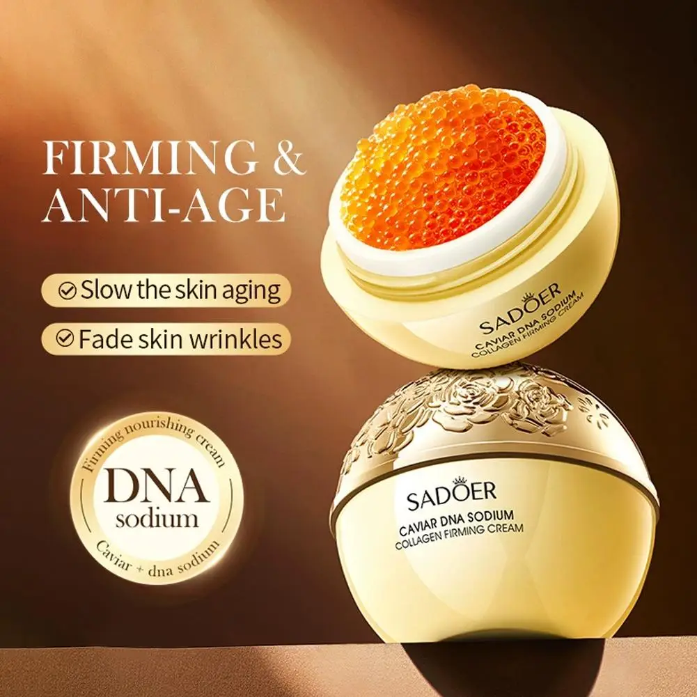 

30 г крем для лица с эссенцией икра ДНК натрия, укрепляющий коллагеновый крем против морщин, увлажняющий, осветляющий, средства по уходу за кожей лица