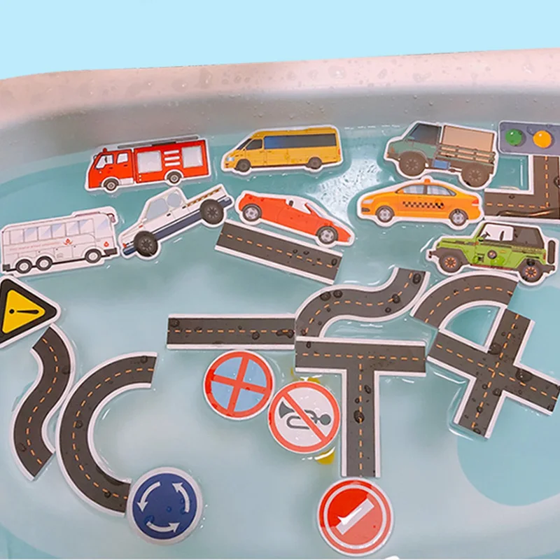 Children Shower Toys EVA Soft Reusable Swimming Bathroom Toy Early Education Games Parent Child Suitable for Baby Aged 3-6 TMZ