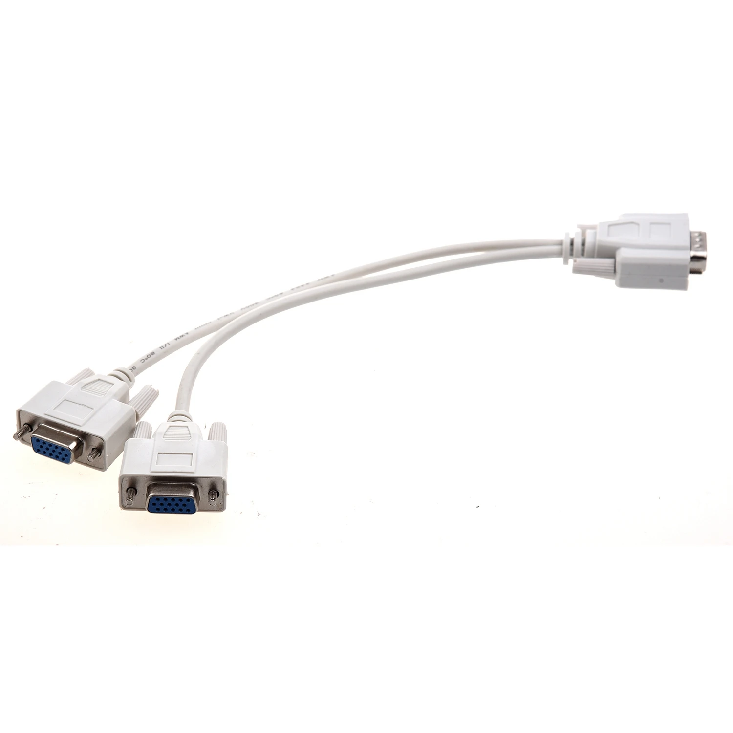 NEW 1 PC to 2 MONITORS SPLITTER CABLE FOR VGA VIDEO_N34R