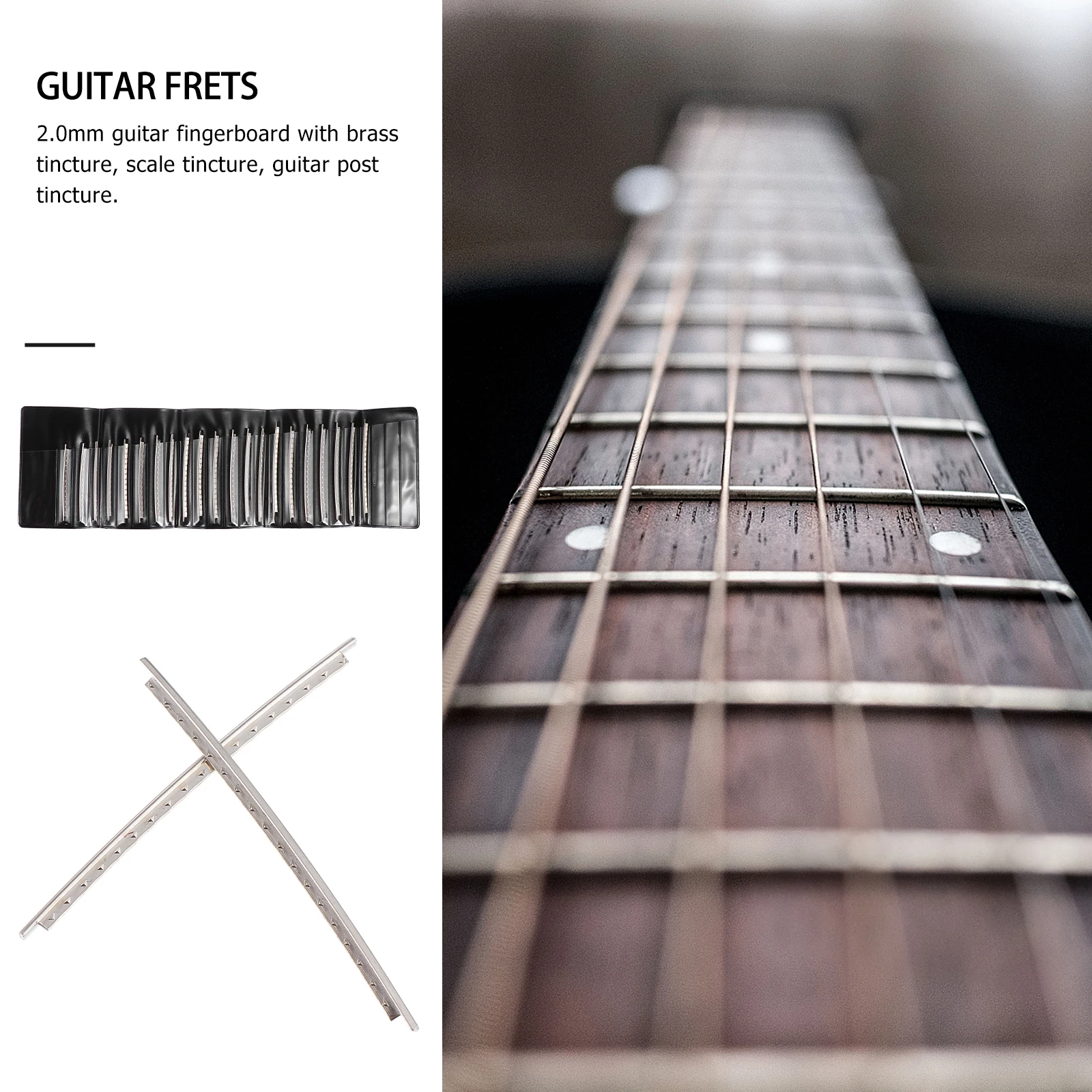 

Guitar Frets Nickel Wires Electric Bass Supplies Durable Long Lasting Gifts Upgrade Parts Musical Instruments Accessories