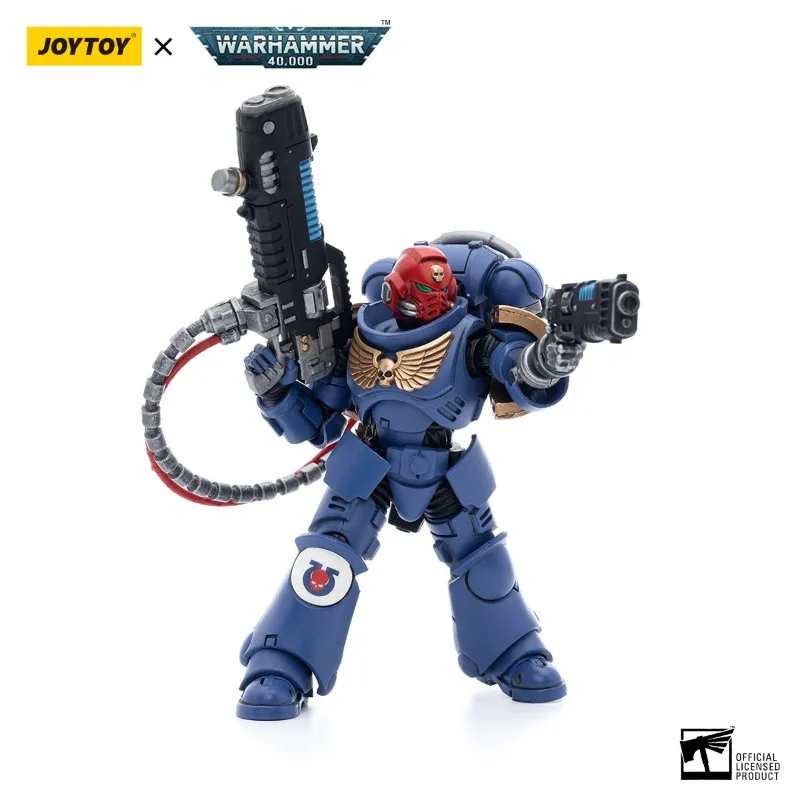 JOYTOY Warhammer 40k Action Figure 1/18 Ultramarines Hellblasters Sergeant Ulaxes Brother Paxor Anime Militaire Model Speelgoed Gift