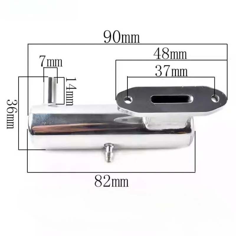 RC التحكم عن بعد سيارة التحكم عن بعد سيارة الميثانول محرك العادم الأنابيب Toki-15 فئة أنبوب عادم معدني صغير خفيف