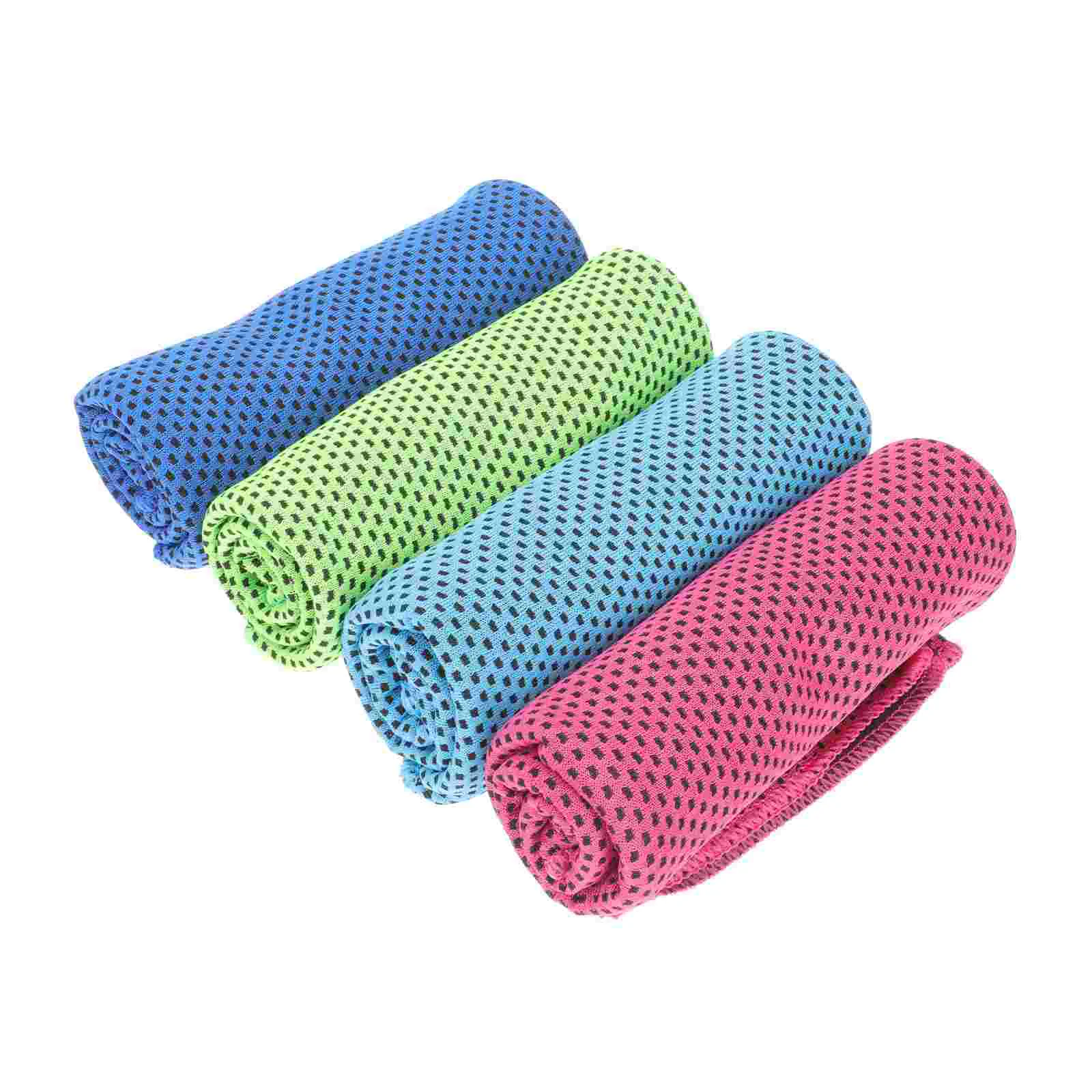 

4 Pcs Cold Towel Instant Cooling Towels Sweat-absorbing Sports Yoga Ice Fitness Football Skin-friendly