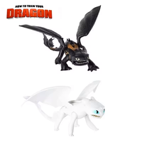 Miniso How To Train Your Dragon 2 Toothless Light Fury Night Fury PVC Can Move Collectible Action Figure Toys for Children Gifts