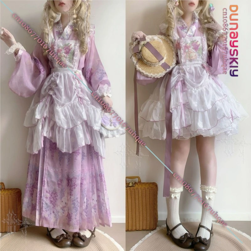 CR7.8*Chinese Western Fusion Green Grape Purple Jacquard Embroidered Drawstring Sheer Summer Lolita Overdress Daily Wear Lolita view 2