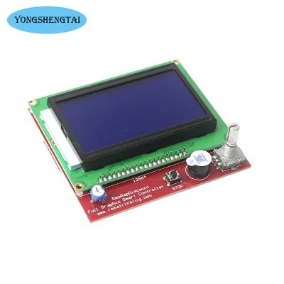 1PCS 2004 LCD 12864 Control Panel Smart Controller Display Screen 3D Printer Reprap Smart Adapter Board for 3D Printer Parts