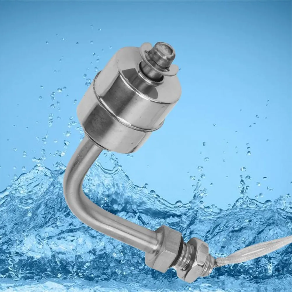 Stainless Steel Float Switch Tank Liquid Water Level Sensor L Type For Pool Can 75mm Float Switch Tank Pool Sensors Water Level