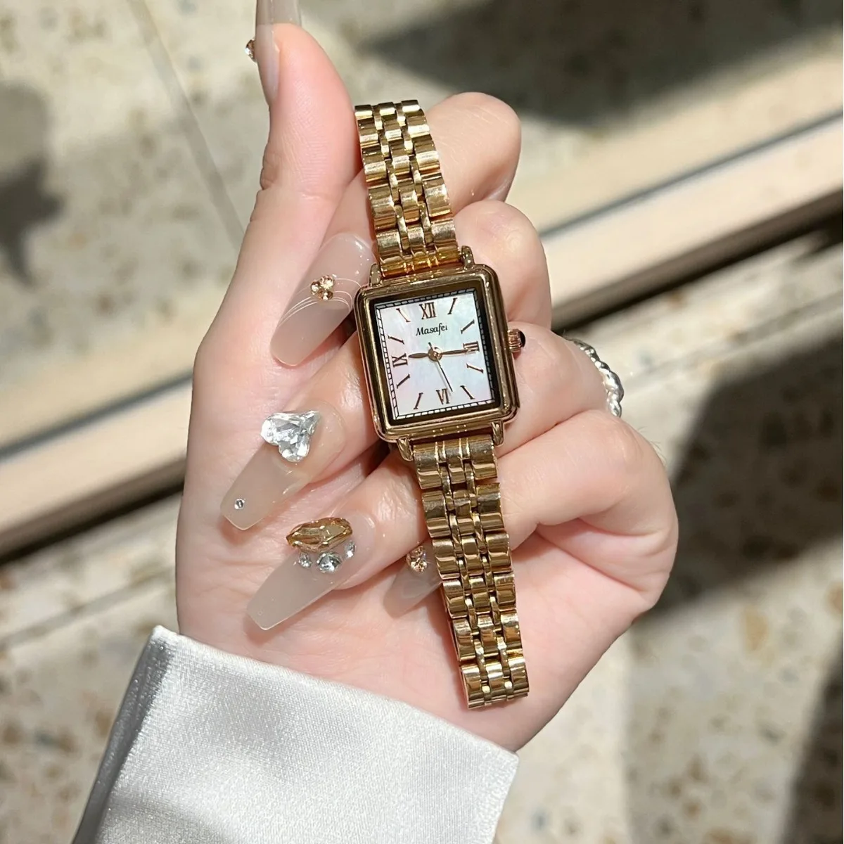 Fashion retro luxury watch for women square simple women\'s watch reloj mujer classic small square watch relojes para damas