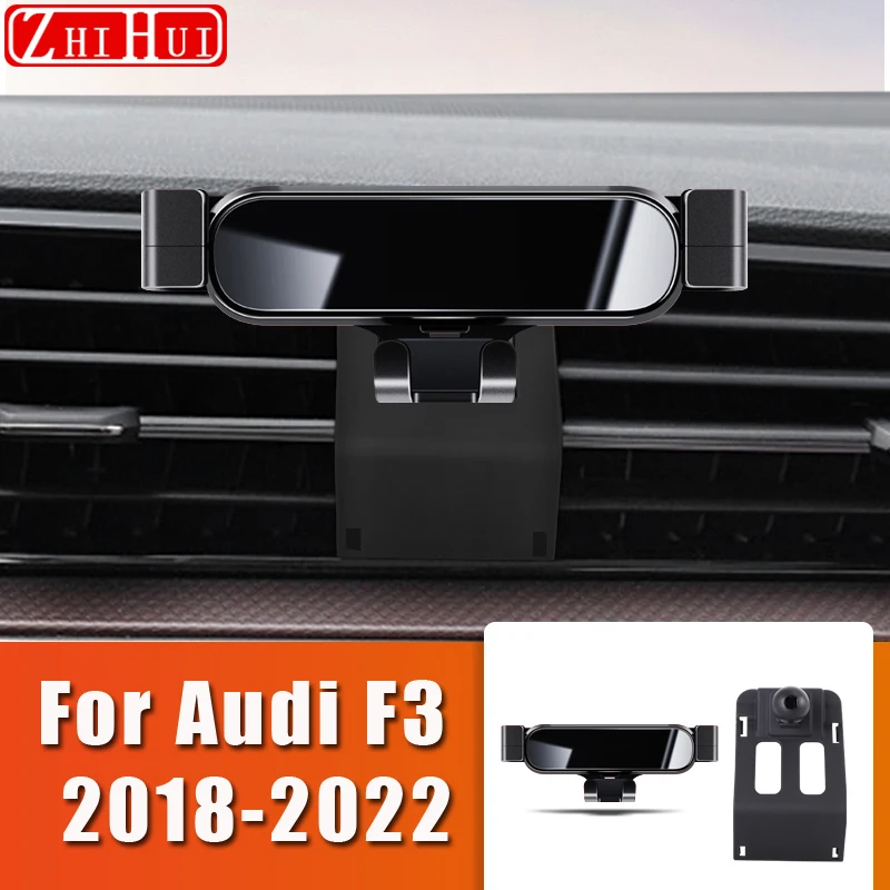 

Car Styling Mobile Phone Holder For Audi Q3 8U F3 2011-2022 Air Vent Mount Gravity Bracket Stand Auto Accessories