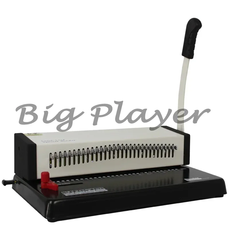 Professional Wire Binder Punch - 30 Hole Manual Punching Machine with Adjustable Margin for Home Office