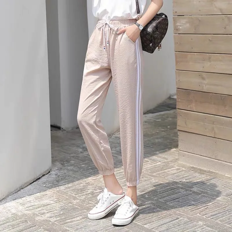 Calças femininas elegantes rendas crochê guarnição cintura alta festa noite slim fit chique calças formais moda