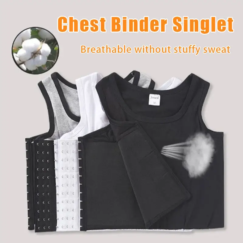 

20cm Full Bandage Chest Binder Pullover Adjustable Extra Long Breast Binder Elastic Band Tomboy Crop Tops Super Flat Tight